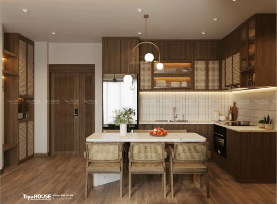 Phòng bếp phong cách Rustic