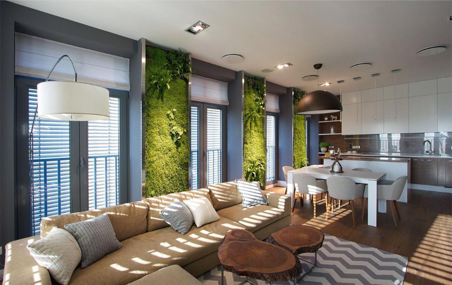 Nội thất nhà phố xu hướng Eco