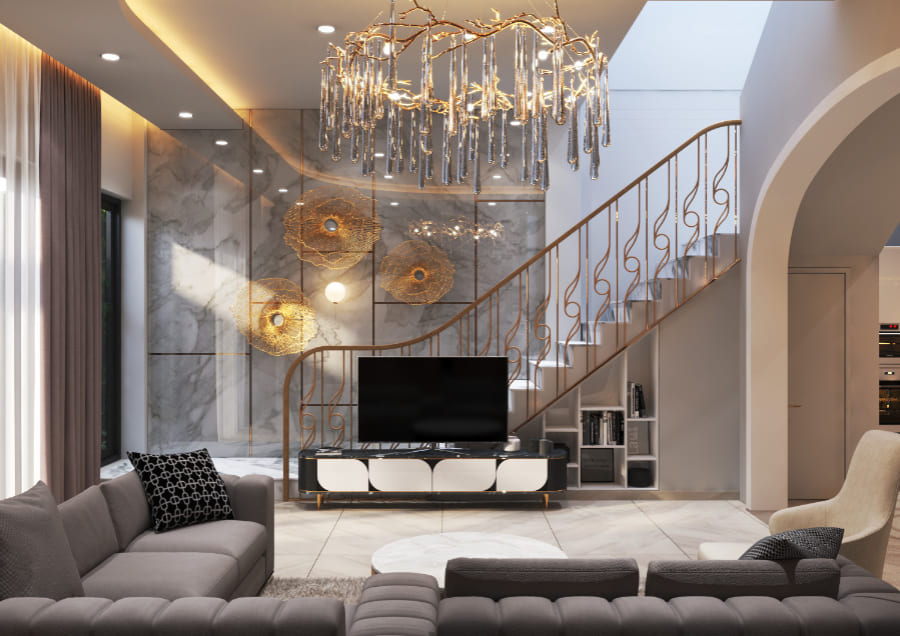 Thiết kế nội thất biệt thự phong cách đương đại