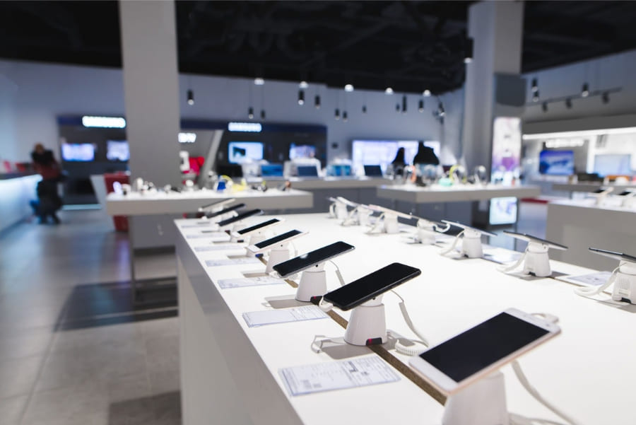 Mẫu thiết kế nội thất cho showroom điện thoại