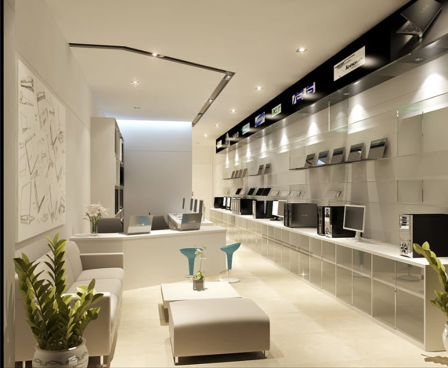 Ánh sáng trong thiết kế nội thất showroom