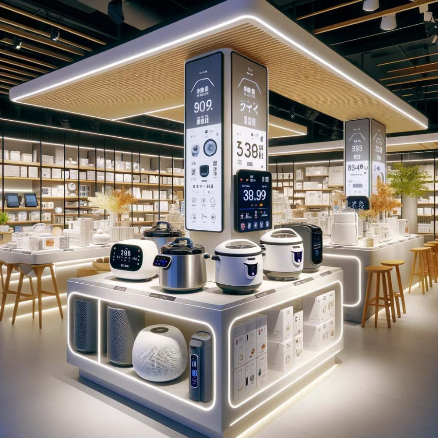 Mẫu thiết kế nội showroom đồ gia dụng nhà bếp