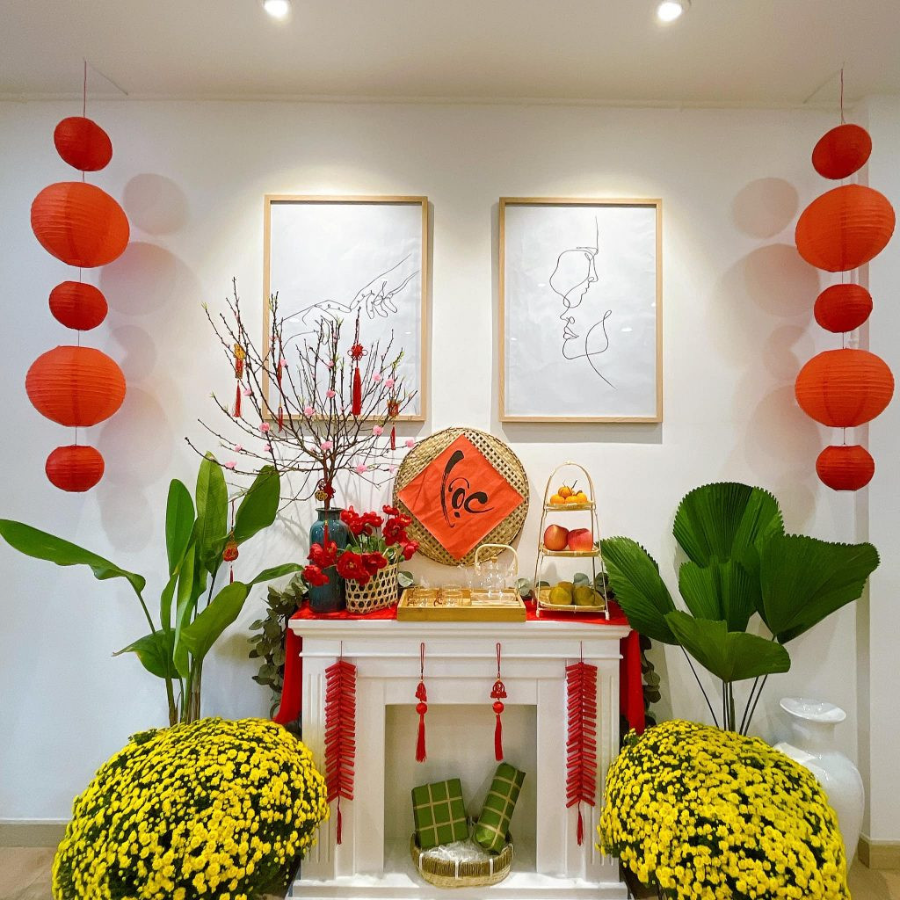 Decor Tết với vật phẩm phong thủy