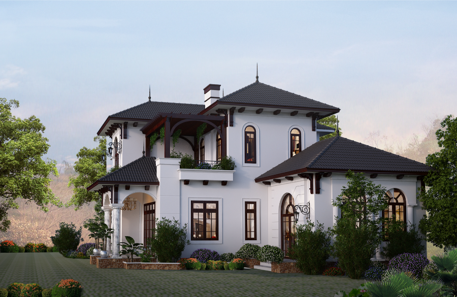 Thiết kế biệt thự đẹp kiểu nhà vườn