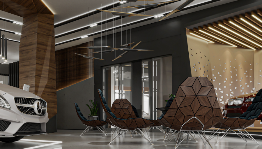 Thiết kế nội thất showroom ô tô đẳng cấp