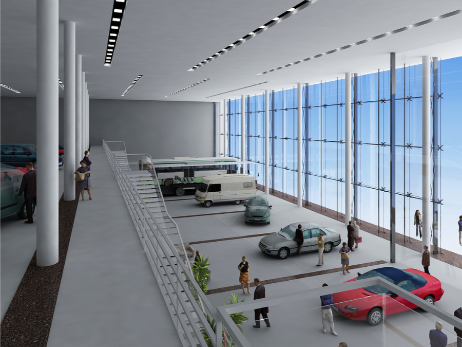 Thiết kế nội thất showroom ô tô hiện đại
