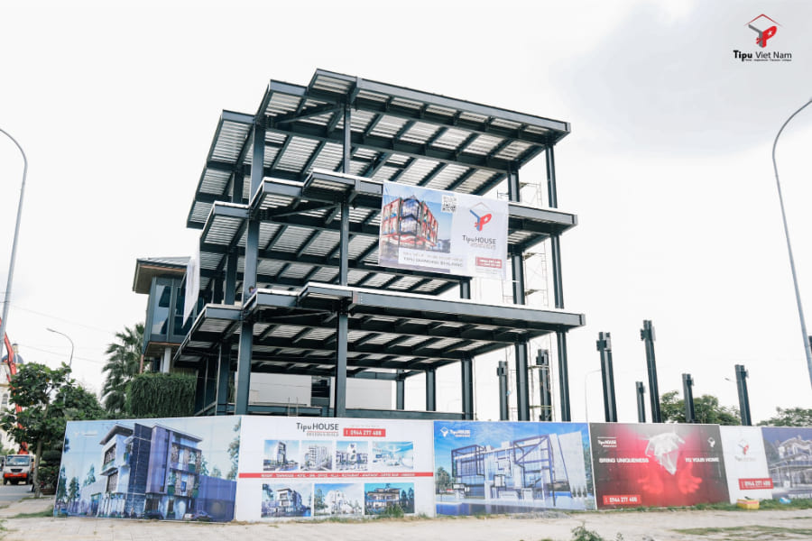 Cấu trúc của nhà khung thép tiền chế