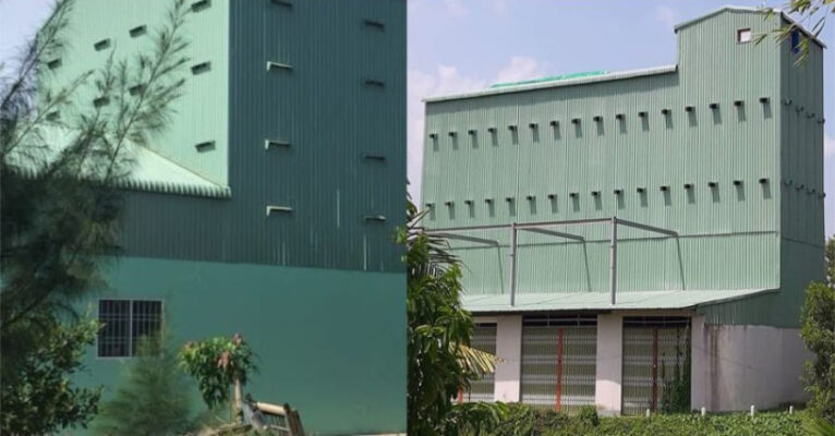 Diện tích nhà yến thường dao động từ 500m2 đến 3.000m2 tùy quy mô dự án.
