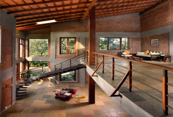 nhà tiền chế xây tường