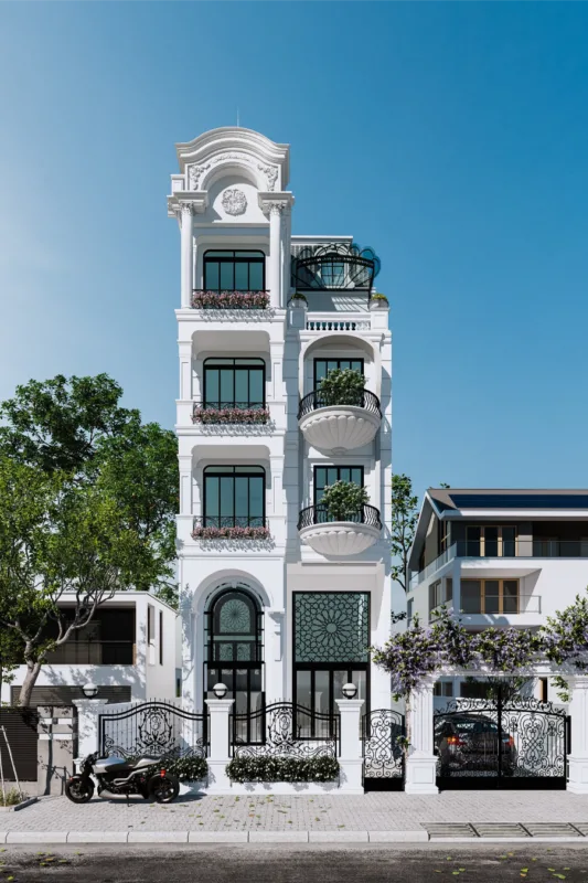 Thiết kế nhà phố tân cổ điển tại Đảo Kim Cương