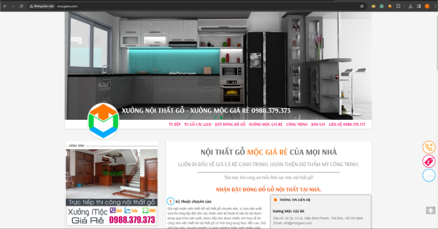 Xưởng mộc giá rẻ chuyên sản xuất tủ trưng bày và các sản phẩm từ gỗ cho các cửa hàng lớn nhỏ