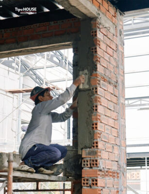Hình ảnh thực tế thi công nhà khung thép từ Tipu Việt Nam
