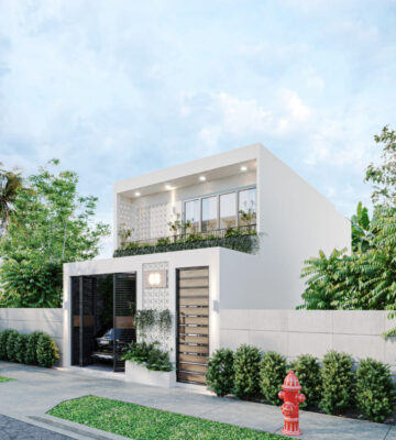 Thiết kế kiến trúc nhà phố phong cách Japandi