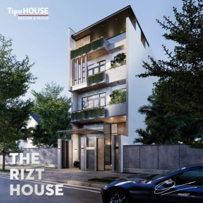 Thiết kế kiến trúc nhà phố phong cách hiện đại