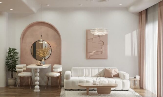 Thiết kế nội thất chung cư phong cách Wabi Sabi