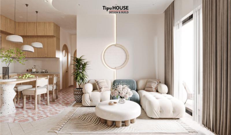 Dự án thiết kế nội thất chung cư phong cách Wabi Sabi