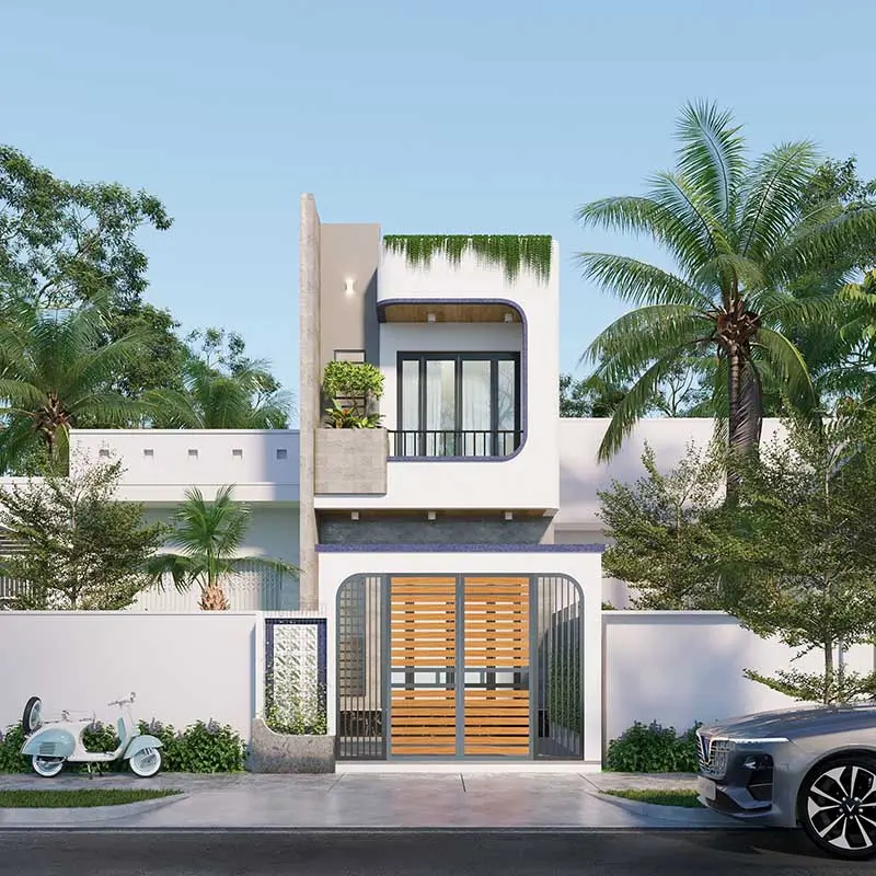 mẫu nhà 1 trệt 1 lầu 5x20