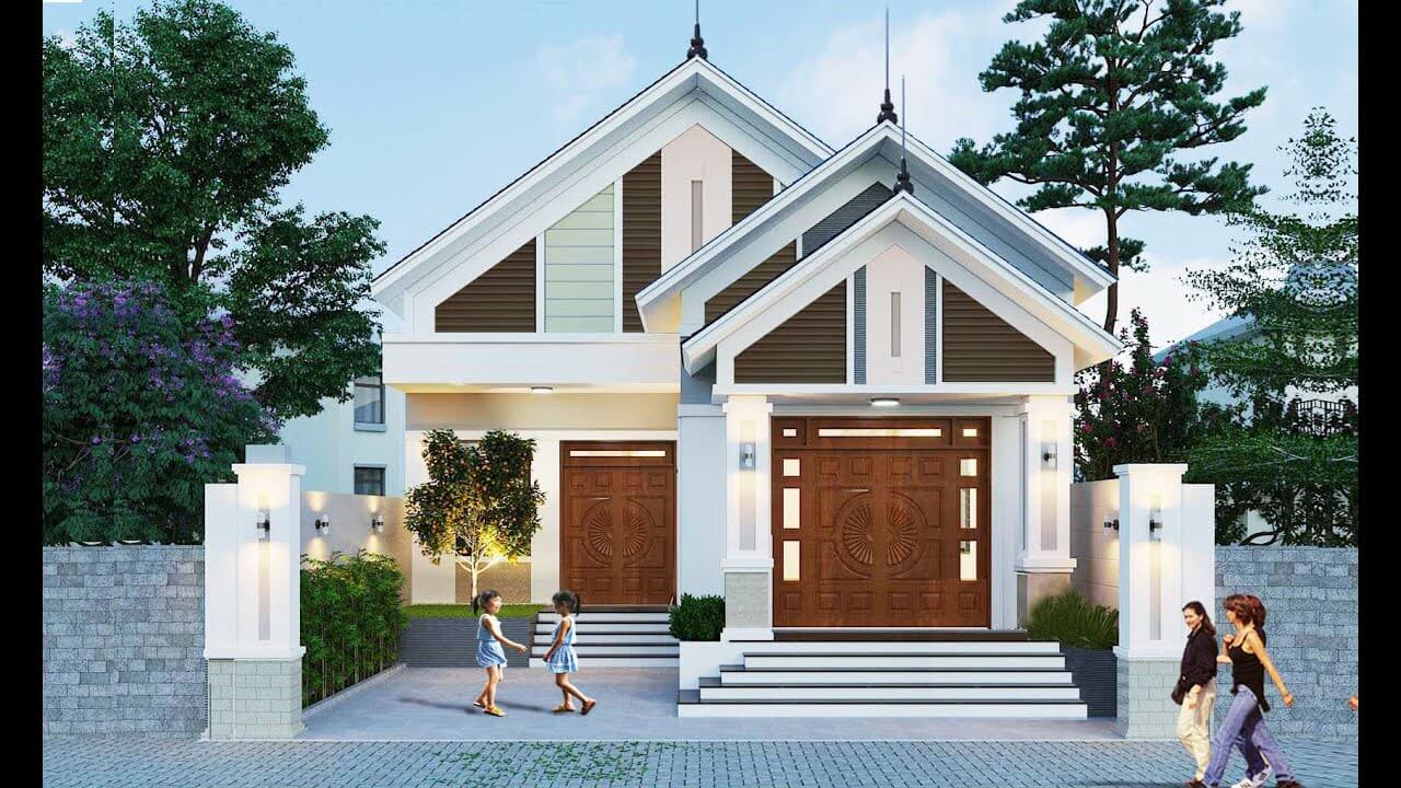 mẫu nhà ống mái thái đẹp hiện đại