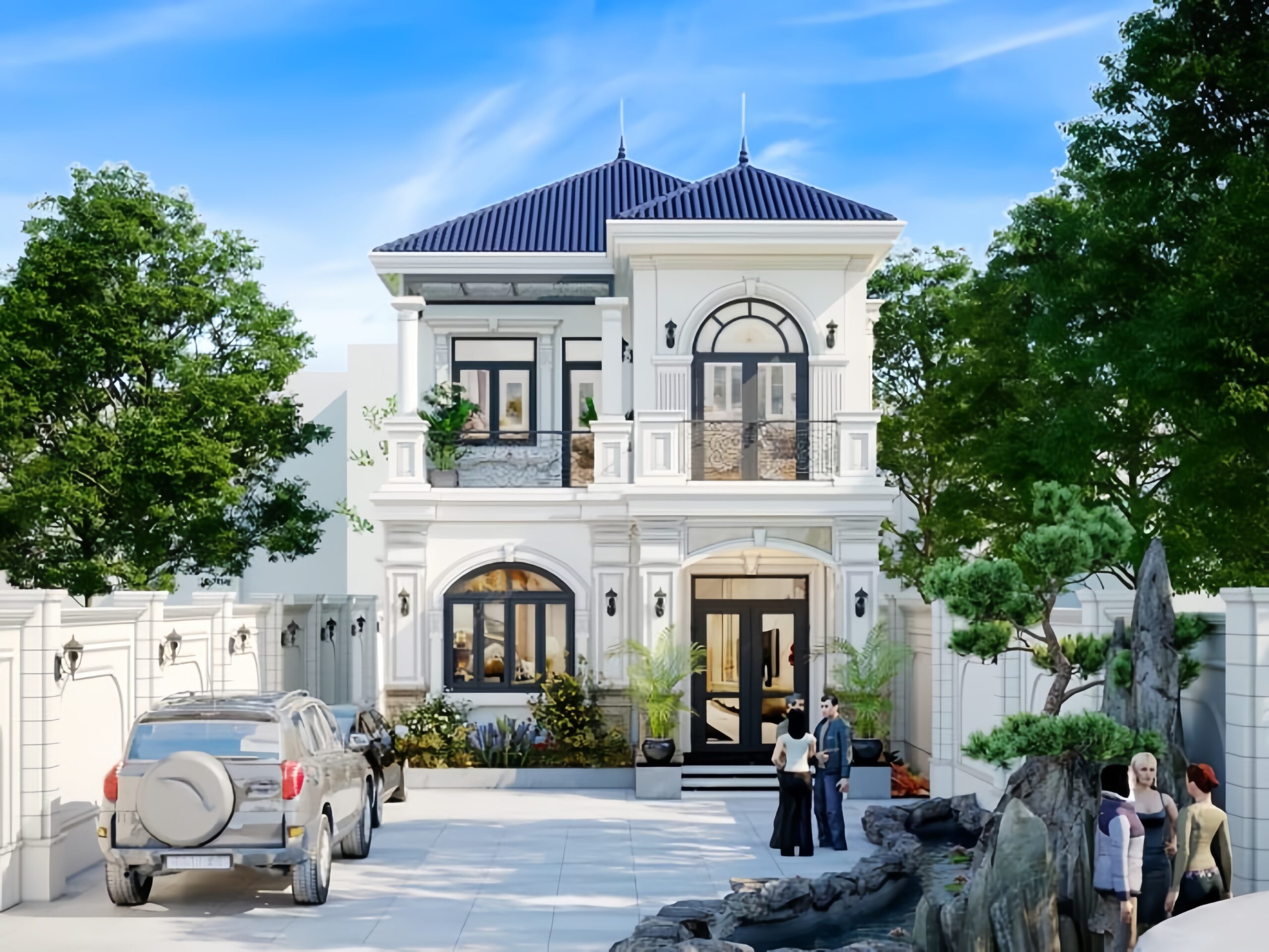 Mẫu nhà 1 trêt 1 lầu đẹp 5x20