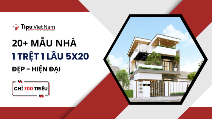 mẫu nhà 1 trệt 1 lầu 5x20