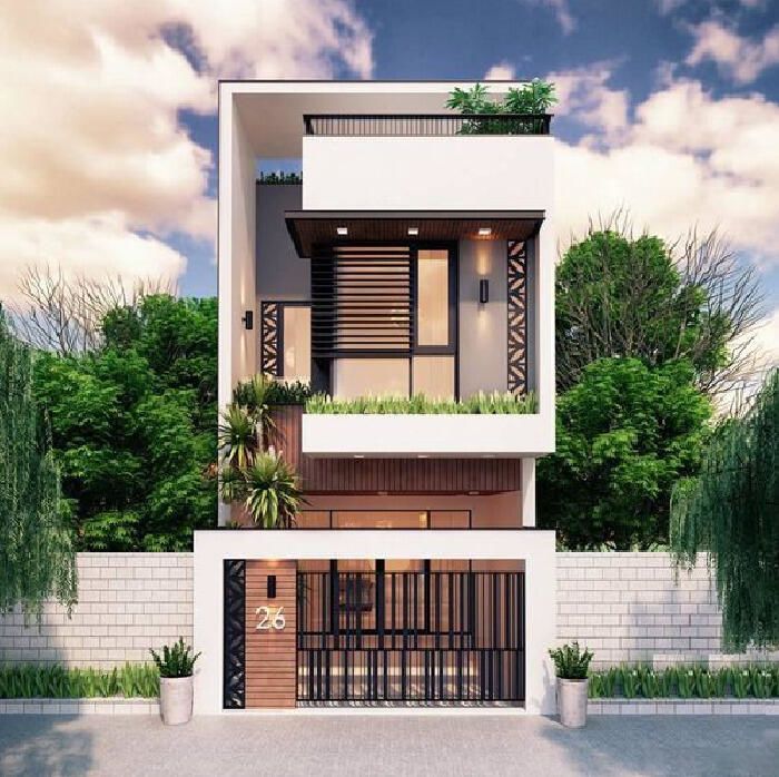 mẫu nahf 1 trệt 1 lầu