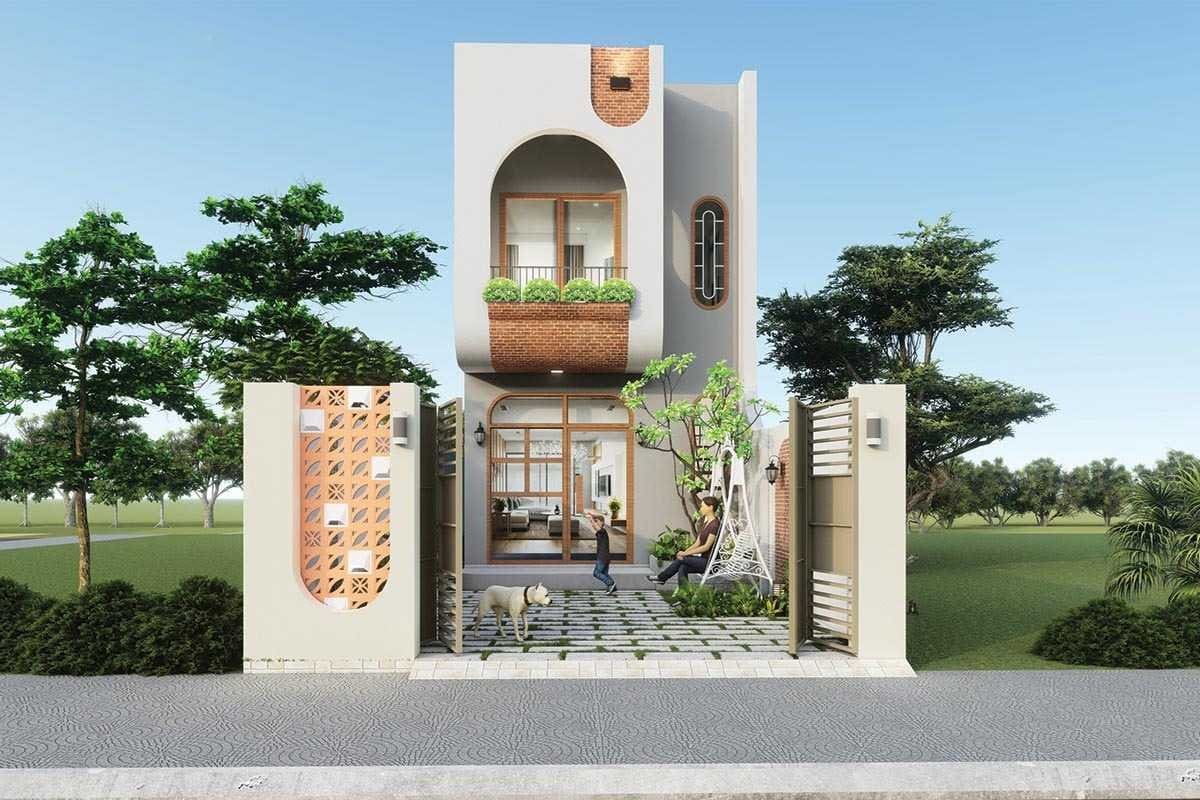 Mẫu nhà 1 trệt 1 lầu 3 phòng ngủ