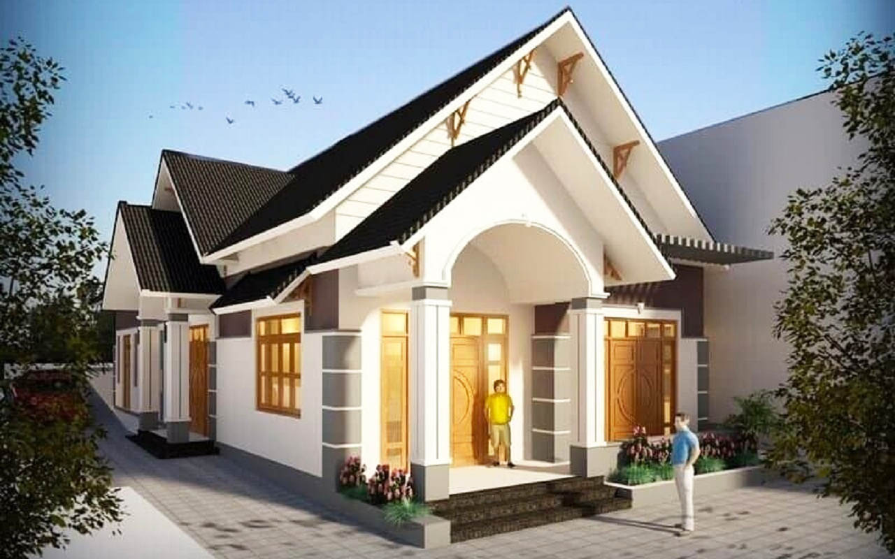 nhà ống mái thái 1 tầng
