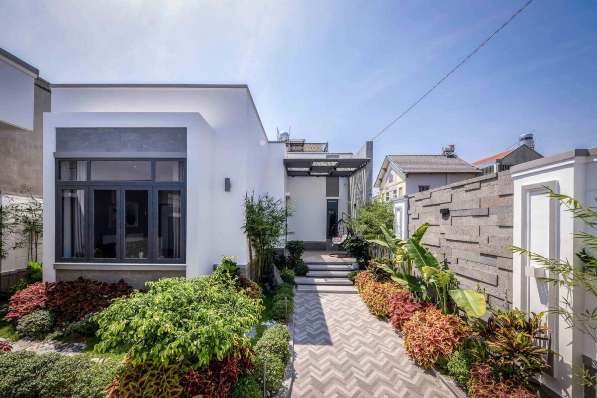 thiết kế nhà mái bằng đơn giản giá rẻ