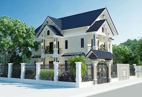 Nhà 2 tầng mái Thái hiện đại