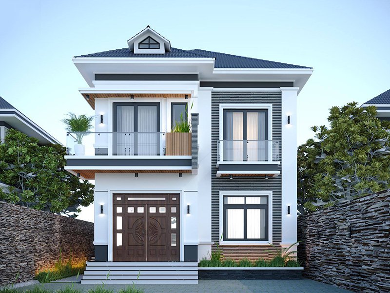 Nhà 2 tầng đẹp giá 700 triệu mái nhật đẹp