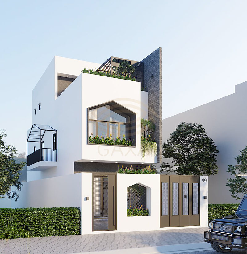 Nhà 1 trệt 1 lầu 4x16 mái bằng tố giản nhưng không kém phần thu hút