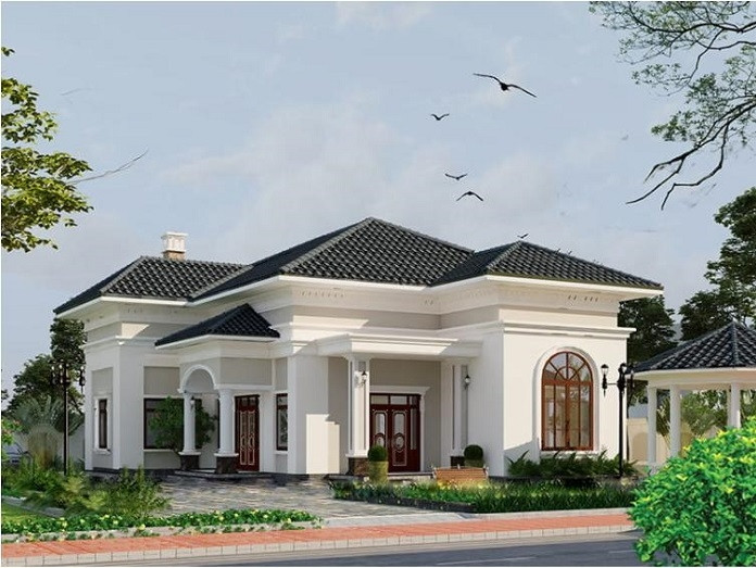 Nhà cấp 4 nông thôn 900 triệu tối ưu không gian và tính năng văn phòng 