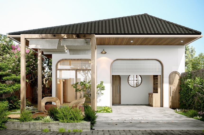 Nhà ống 1 tầng 3 phòng ngủ 1000m2 rộng rãi thoáng mát