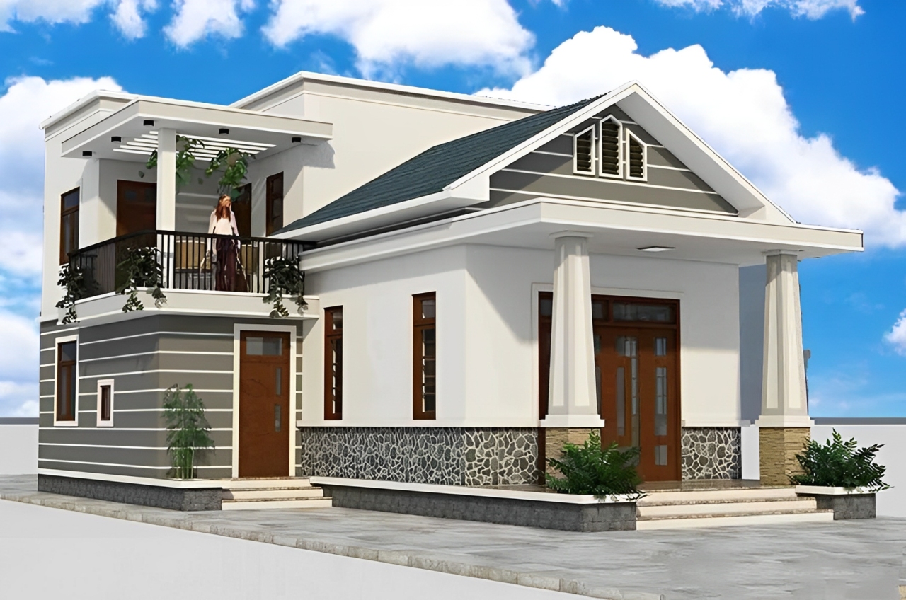 Nhà cấp 4 gác lửng 200 triệu độc đáo 