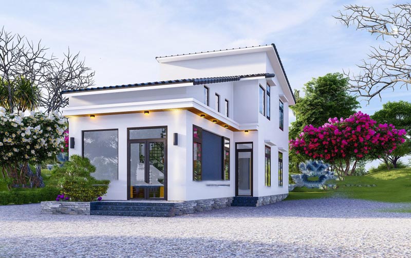 Nhà cấp 4 gác lửng 200 triệu hiện đại 