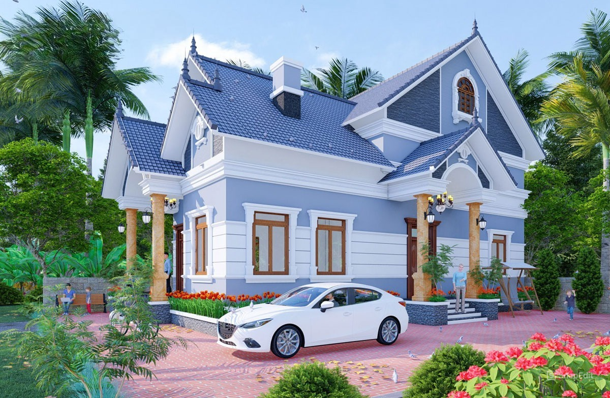 Nhà cấp 4 4 phòng ngủ 400 triệu mái Thái
