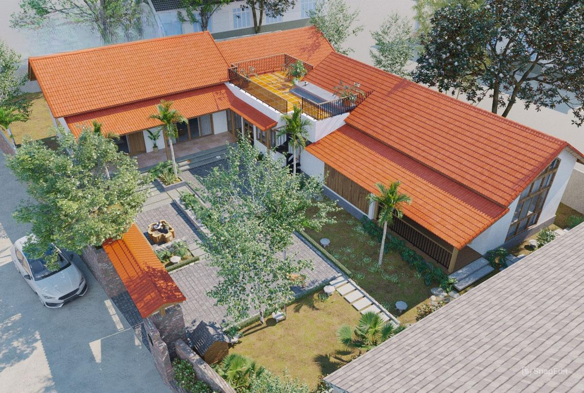 Nhà cấp 4 4 phòng ngủ 400 triệu ở nông thôn với sân vườn
