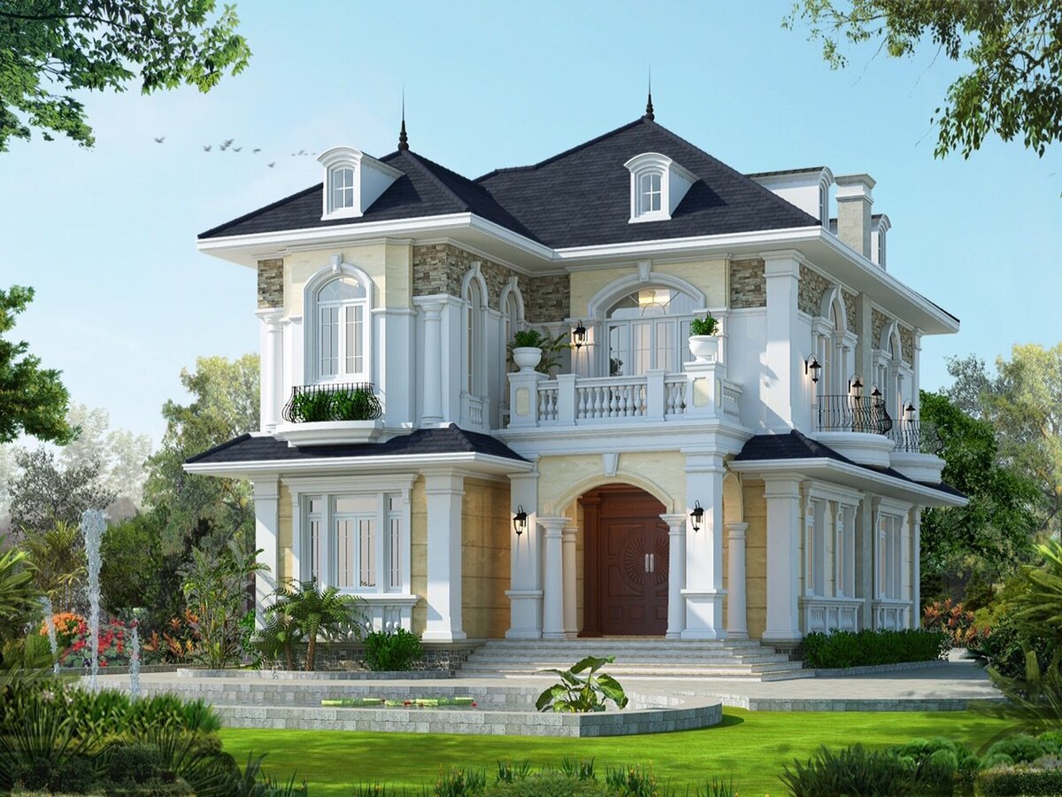 Nhà phố tân cổ điển 2 tầng