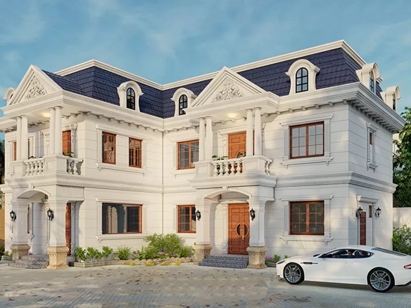Nhà phố tân cổ điển 2 tầng